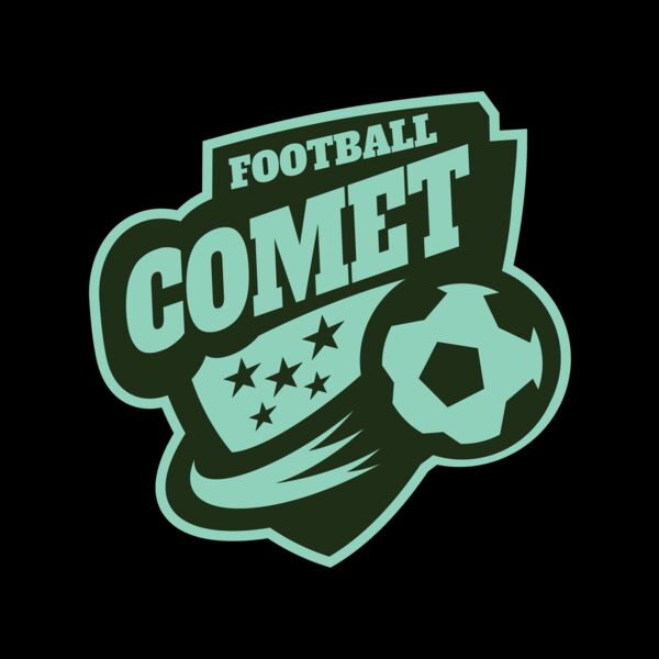 Comet Football logo template Thumbnail