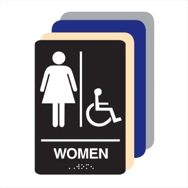 Women Accessible ADA Restroom Sign Thumbnail