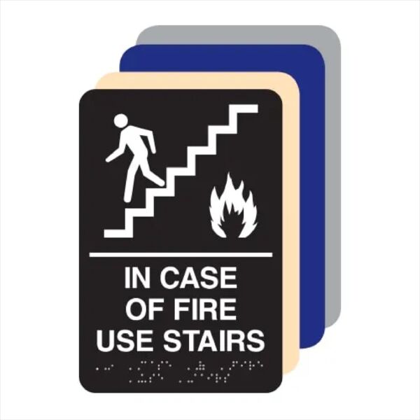 In Case Of Fire Use Stairs ADA Sign Thumbnail