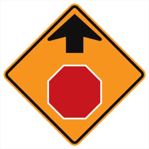 Stop Ahead Symbol Sign Thumbnail
