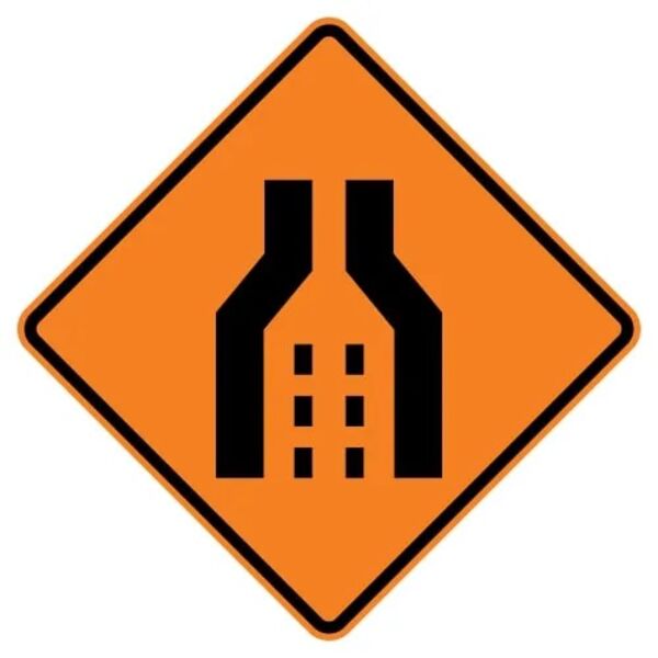 Dual Merge Symbol Sign Thumbnail