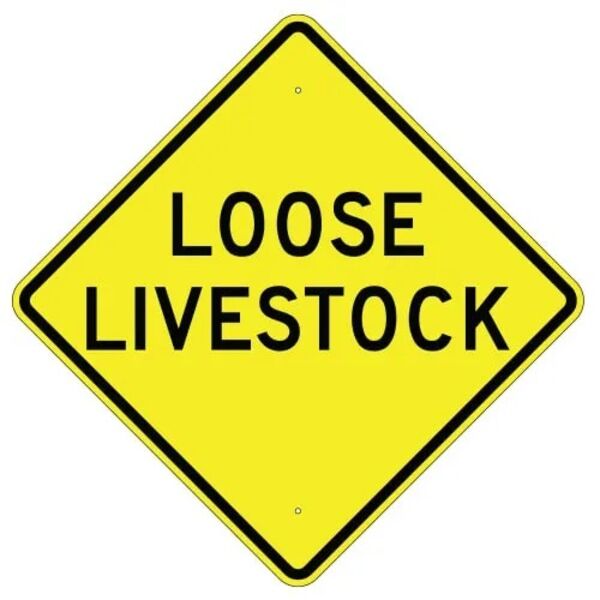 Loose Livestock Sign Thumbnail