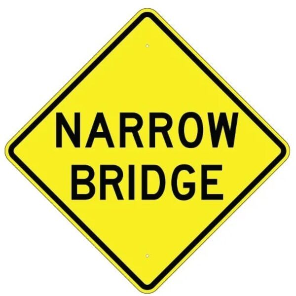 Narrow Bridge Sign Thumbnail