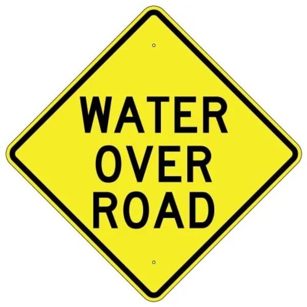 Water Over Road Sign Thumbnail