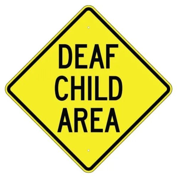 Deaf Child Area Sign Thumbnail