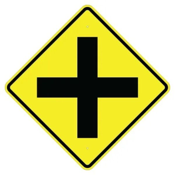 Cross Road Symbol Sign Thumbnail
