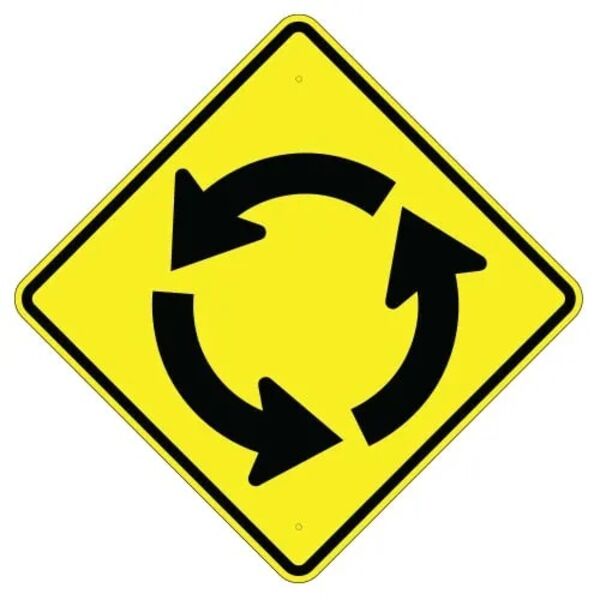 Circular Intersection Symbol Sign Thumbnail