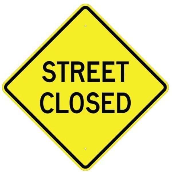 Street Closed Sign Thumbnail