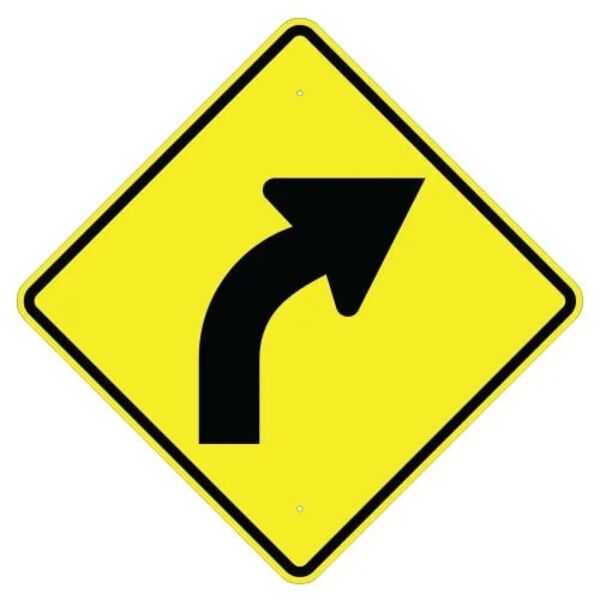 Right Curve Arrow Sign Thumbnail