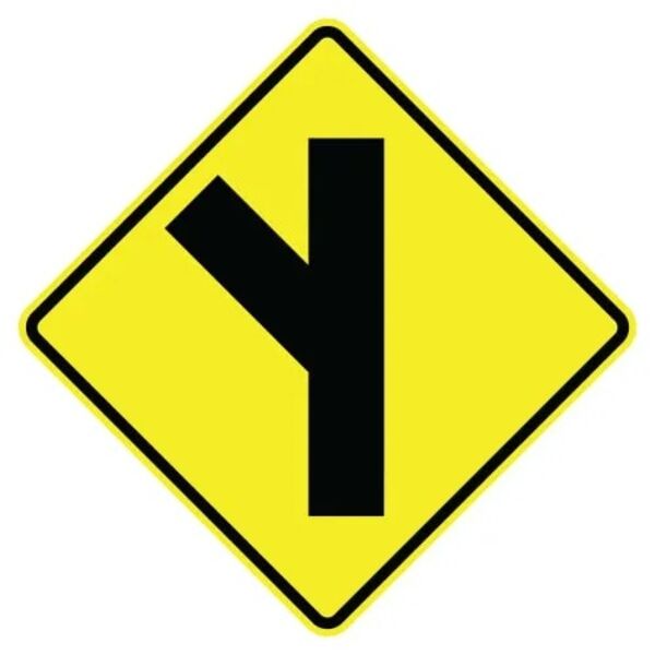 Side Road Symbol Sign, Left diagonal Thumbnail