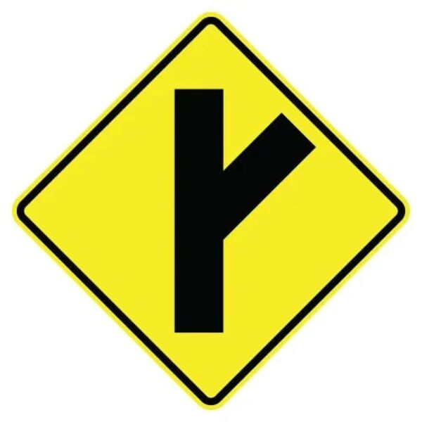 Side Road Symbol Sign, Right diagonal Thumbnail