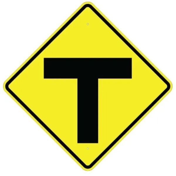 T Intersection Symbol Sign Thumbnail